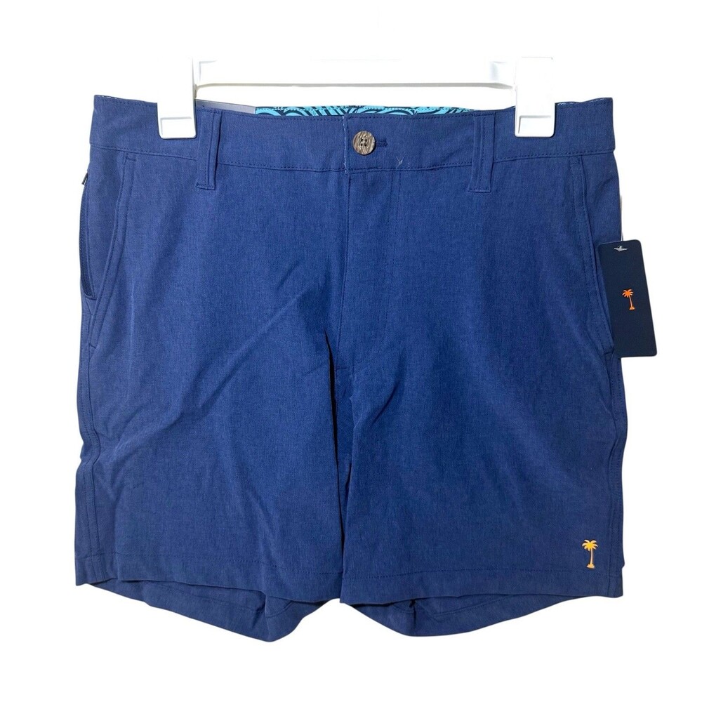Margaritaville Mens Shorts 32 Waist 7" inseam Twilight Blue UPF 30, Quick Dry